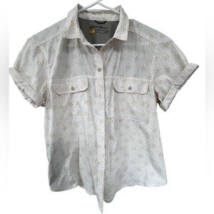 Eddie Bauer Travex Women’s Button Down Geometric Print Shirt